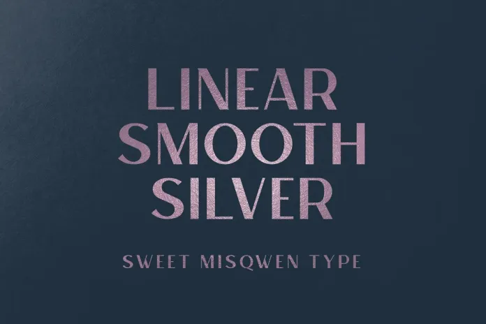 Przykład czcionki Linear Smooth Bold Italic