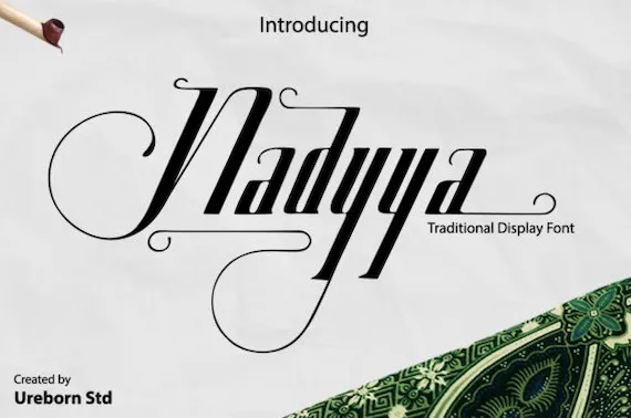 Przykład czcionki Nadyya