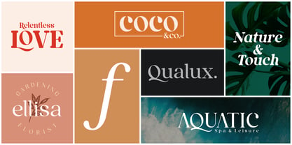 Przykład czcionki Qualux Light Italic