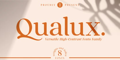 Przykład czcionki Qualux Bold Italic