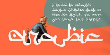 Przykład czcionki Arabic Script Rough