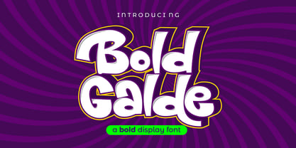 Przykład czcionki Bold Galde Regular
