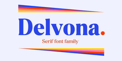 Przykład czcionki Delvona