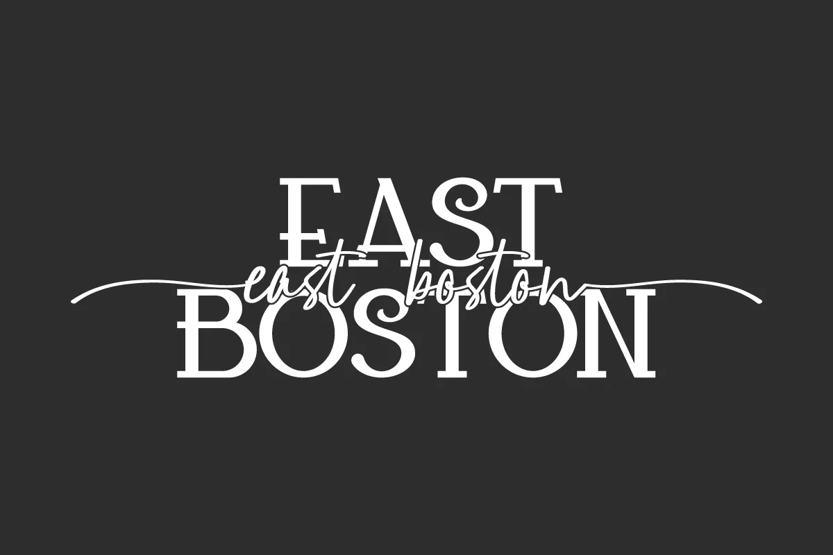 Przykład czcionki East Boston