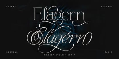 Przykład czcionki Elagern