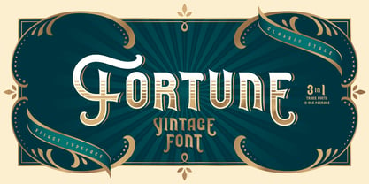 Przykład czcionki Fortune Vintage