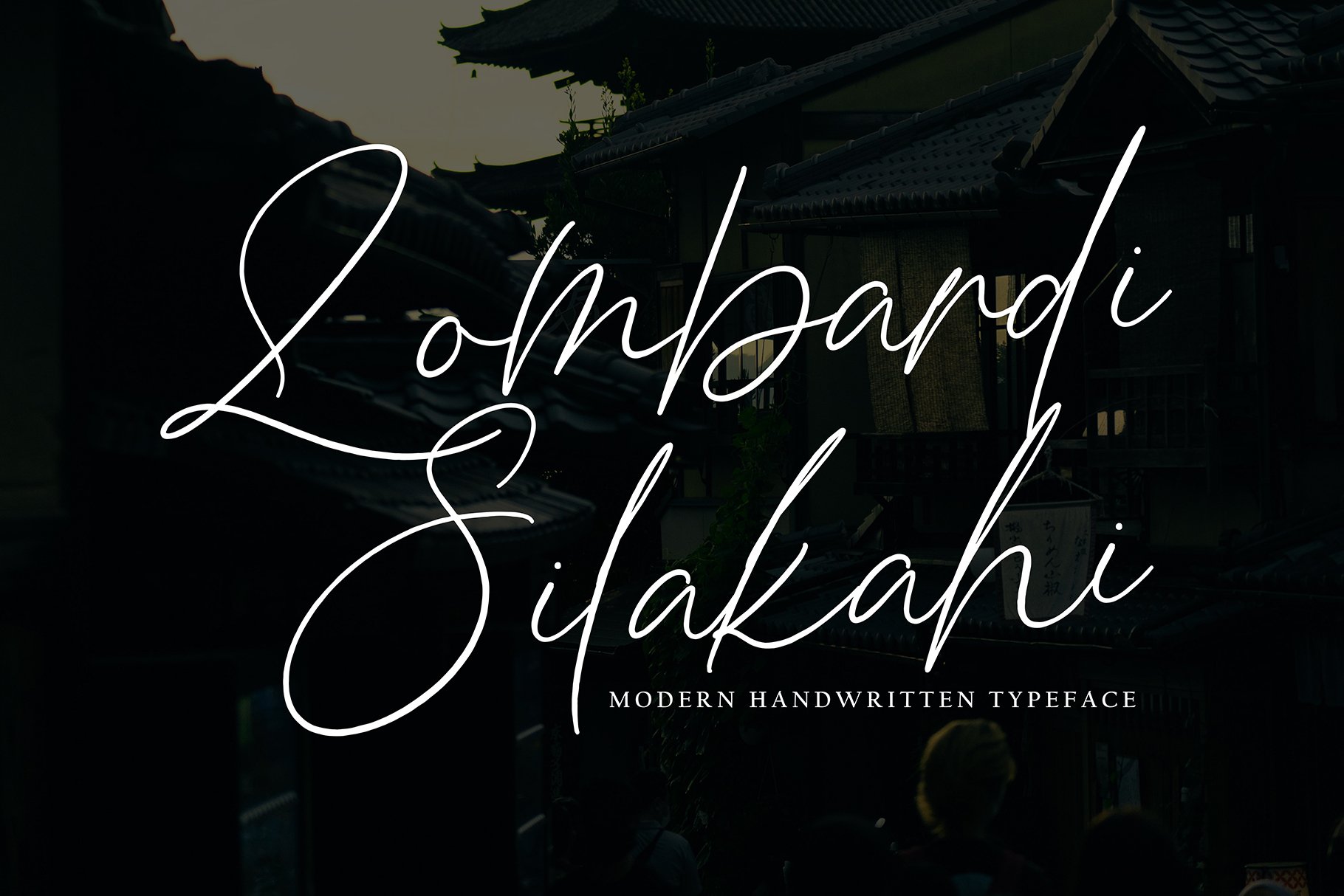 Przykład czcionki Lombardi Silakahi