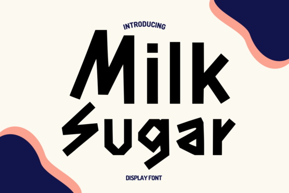 Przykład czcionki Milk Sugar