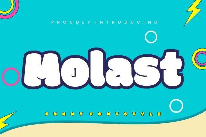 Przykład czcionki Molast Regular