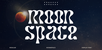 Przykład czcionki Moonspace Regular