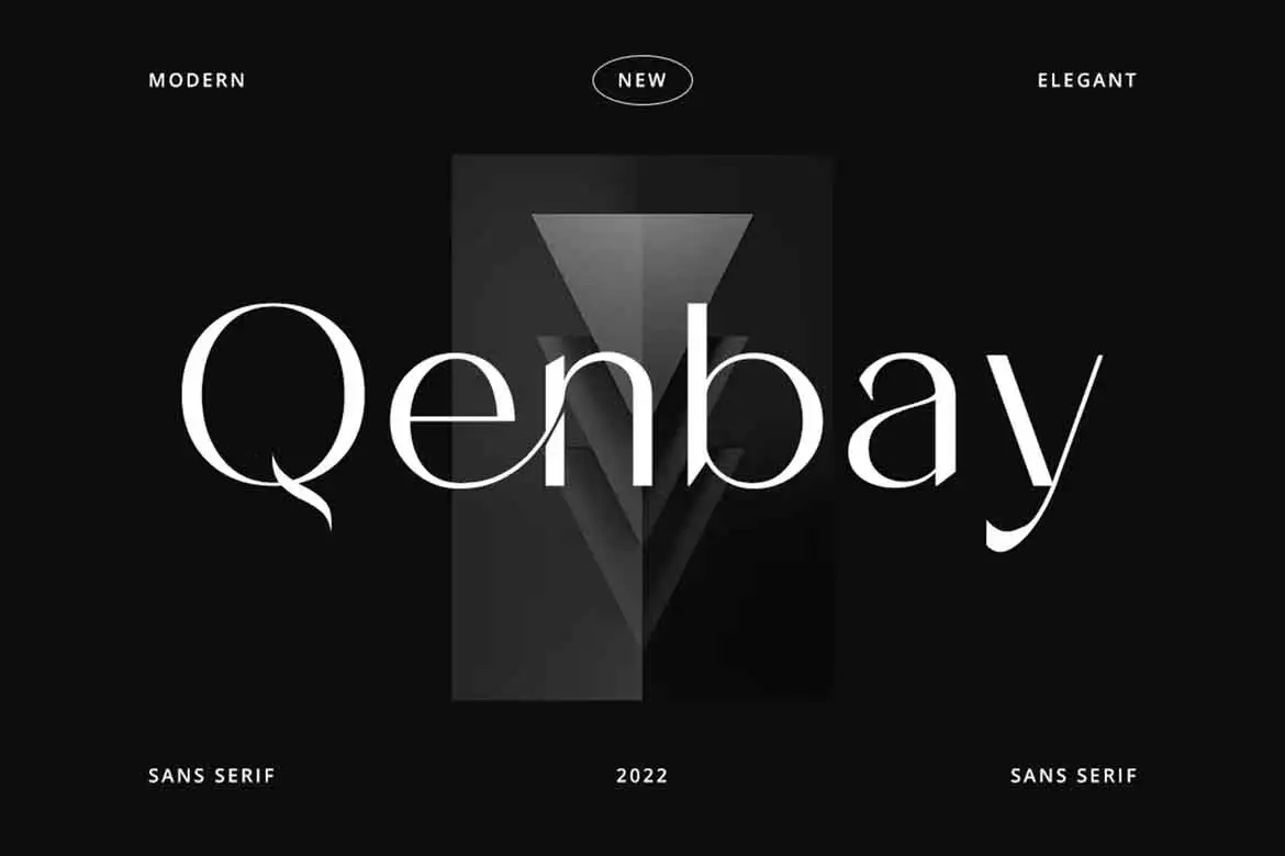 Przykład czcionki Qenbay