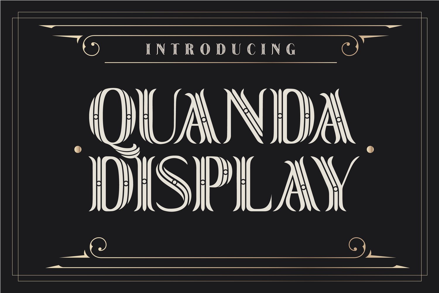 Przykład czcionki Quanda Display