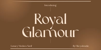 Przykład czcionki Royal Glamour