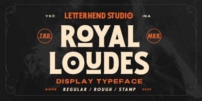 Przykład czcionki Royal Loudes Stamp