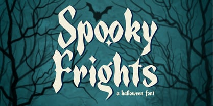 Przykład czcionki Spooky Frights Regular