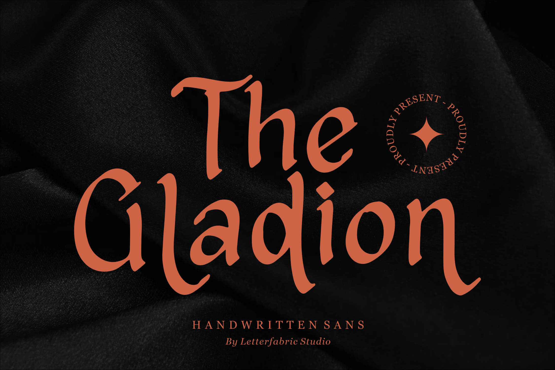 Przykład czcionki The Gladion Italic