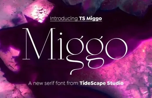 Przykład czcionki TS Miggo Regular