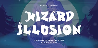 Przykład czcionki Wizard Illusion Regular