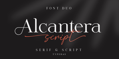 Przykład czcionki Alcantera Serif SS