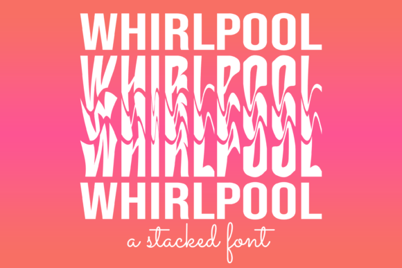 Przykład czcionki Whirlpool Stacked Regular