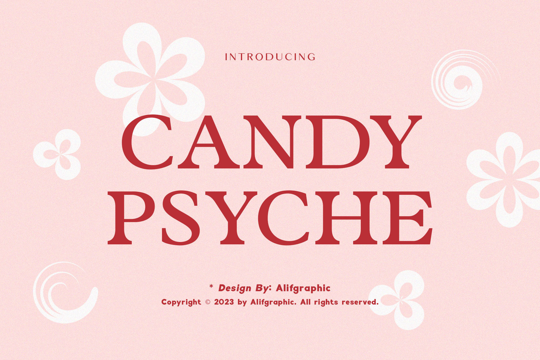Przykład czcionki Candy Psyche