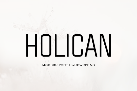 Przykład czcionki Holican