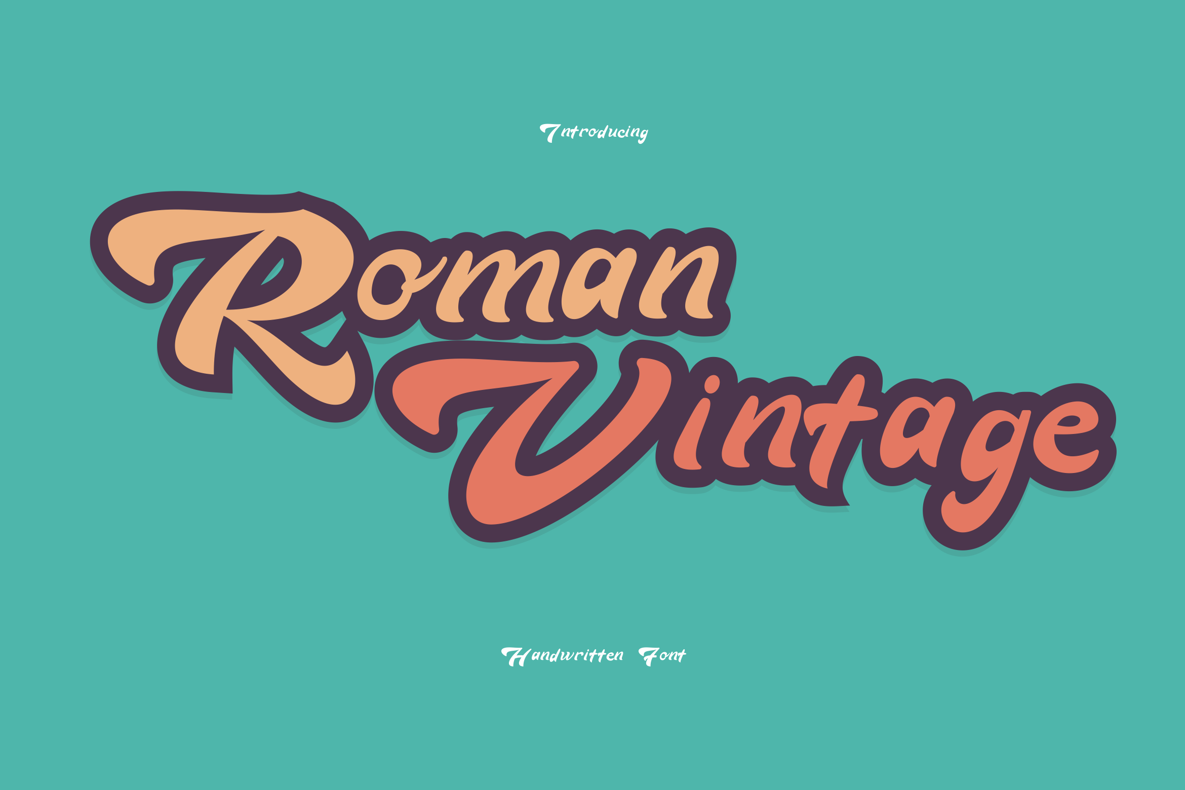 Przykład czcionki Roman Vintage