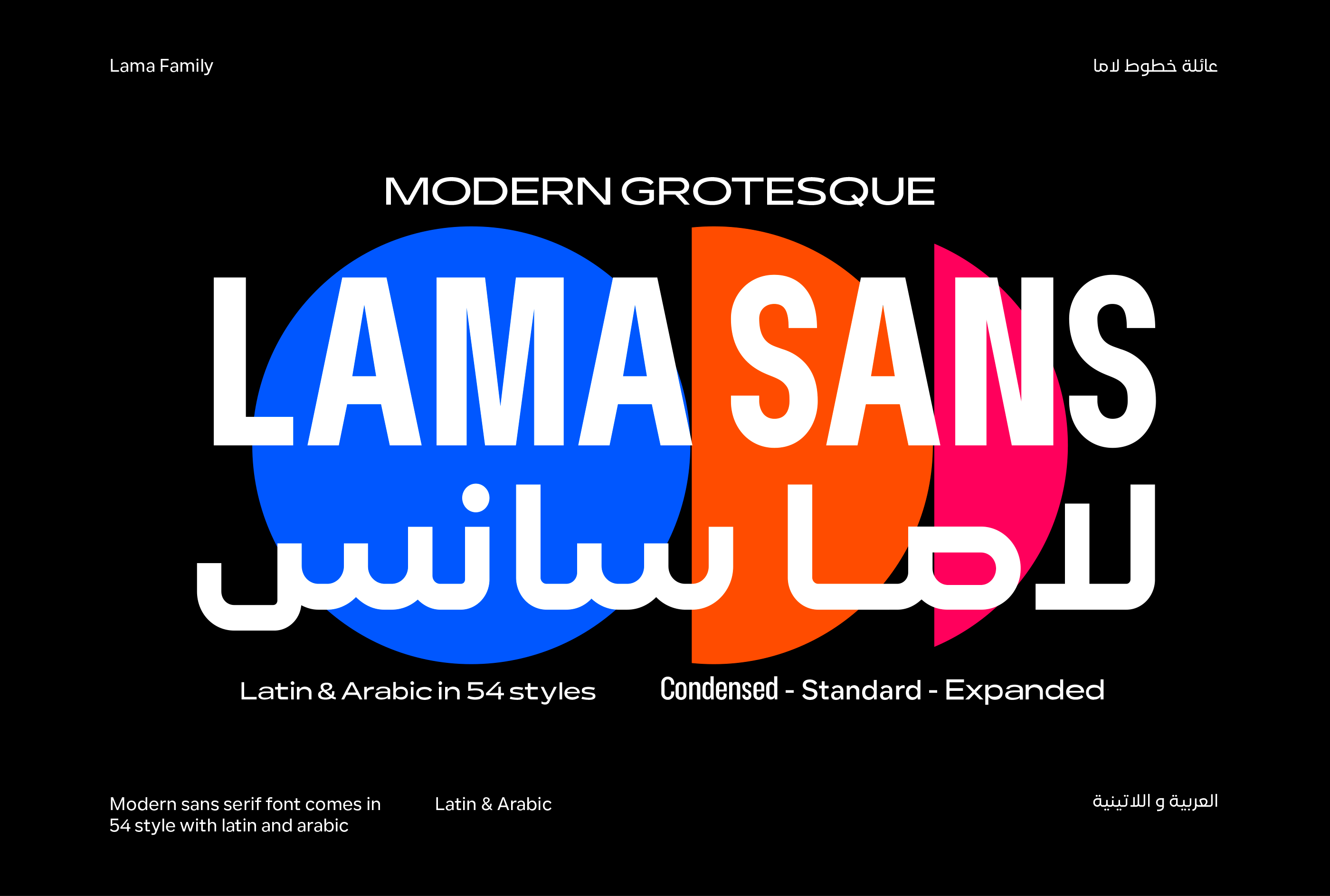 Przykład czcionki Lama Sans Expanded Thin Expanded Italic