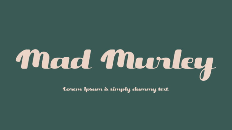 Przykład czcionki Mad Murley