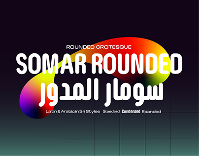 Przykład czcionki Somar Rounded Condensed Extra Light Condensed