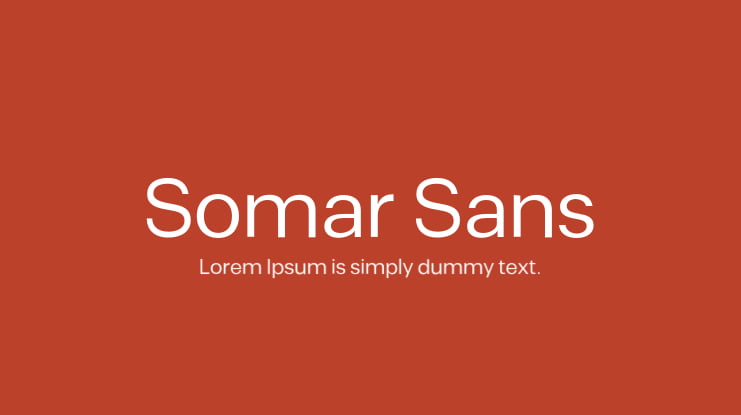 Przykład czcionki Somar Sans Condensed