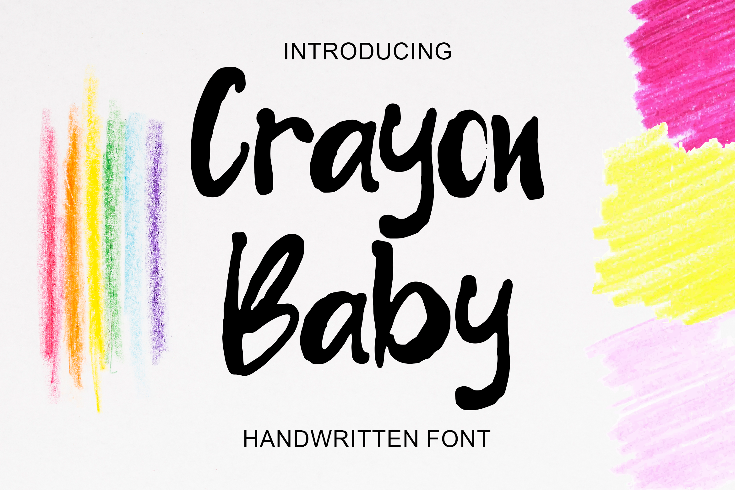 Przykład czcionki Crayon Baby