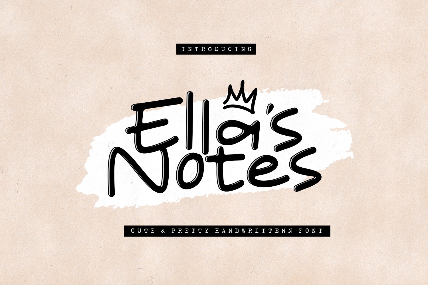 Przykład czcionki Ellas Notes