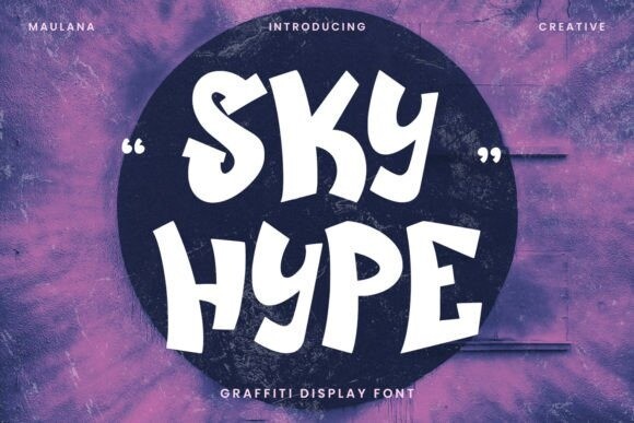 Przykład czcionki Sky Hype