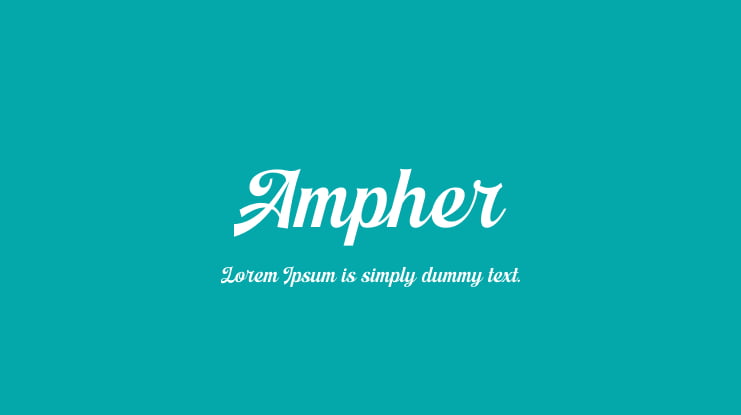 Przykład czcionki Ampher