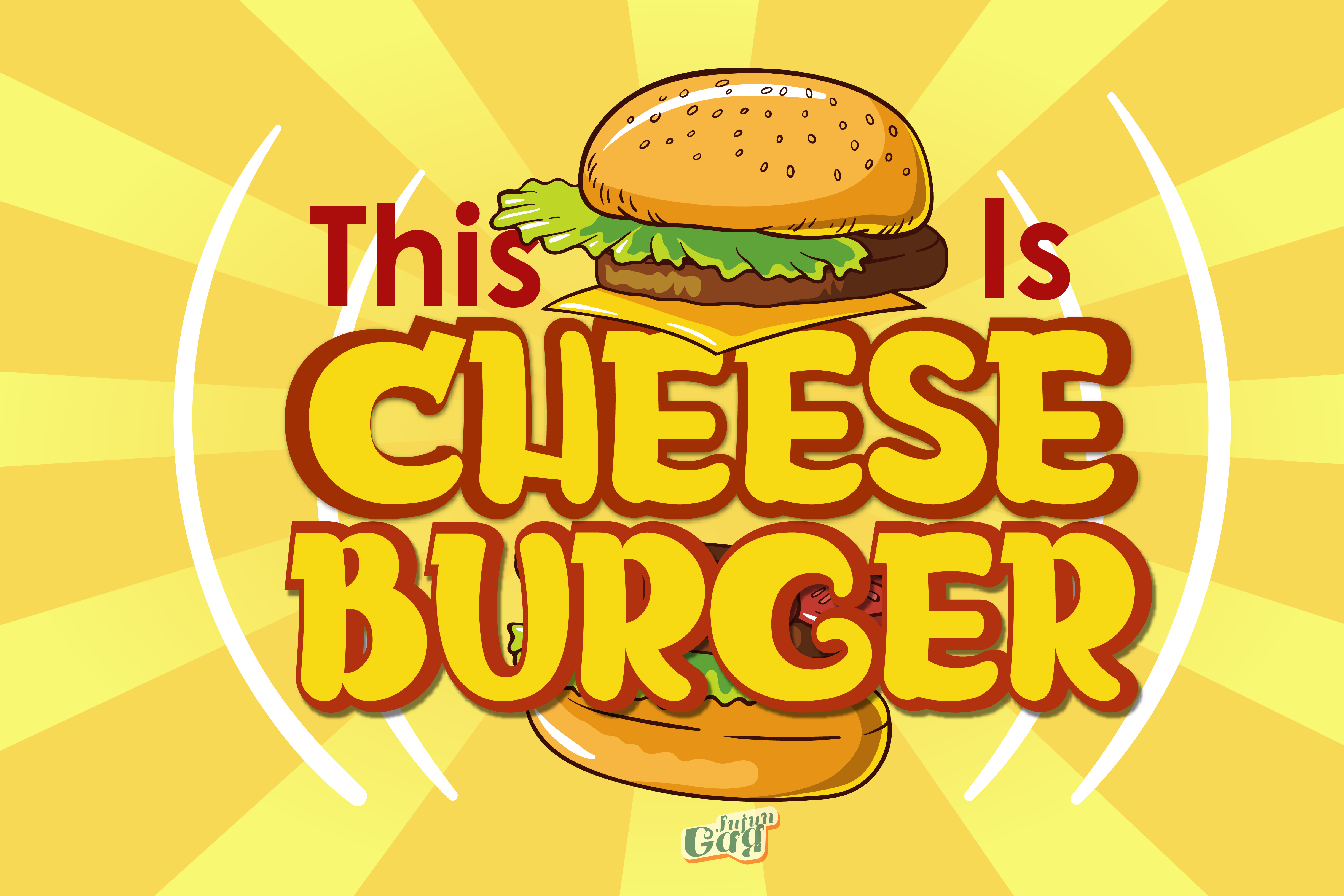 Przykład czcionki Cheese Burger V1