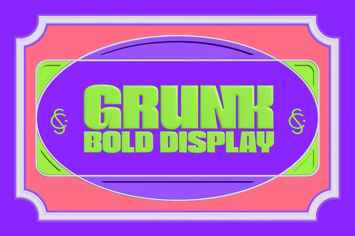 Przykład czcionki Grunk Bold
