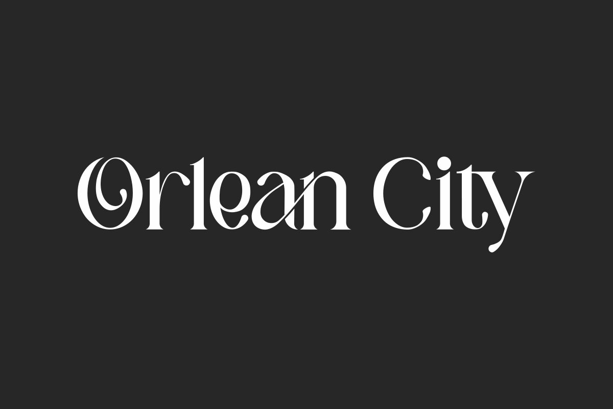 Przykład czcionki Orlean City