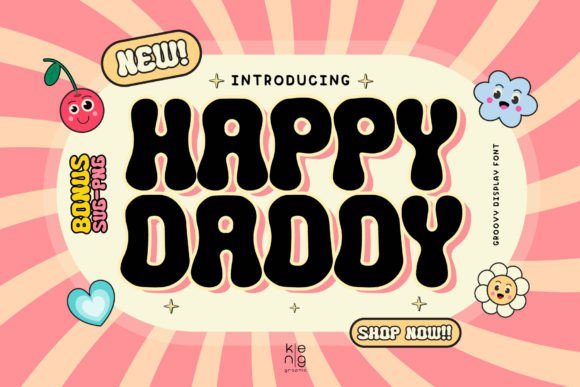 Przykład czcionki Happy Daddy