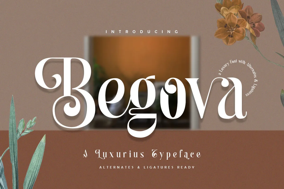 Przykład czcionki Begova