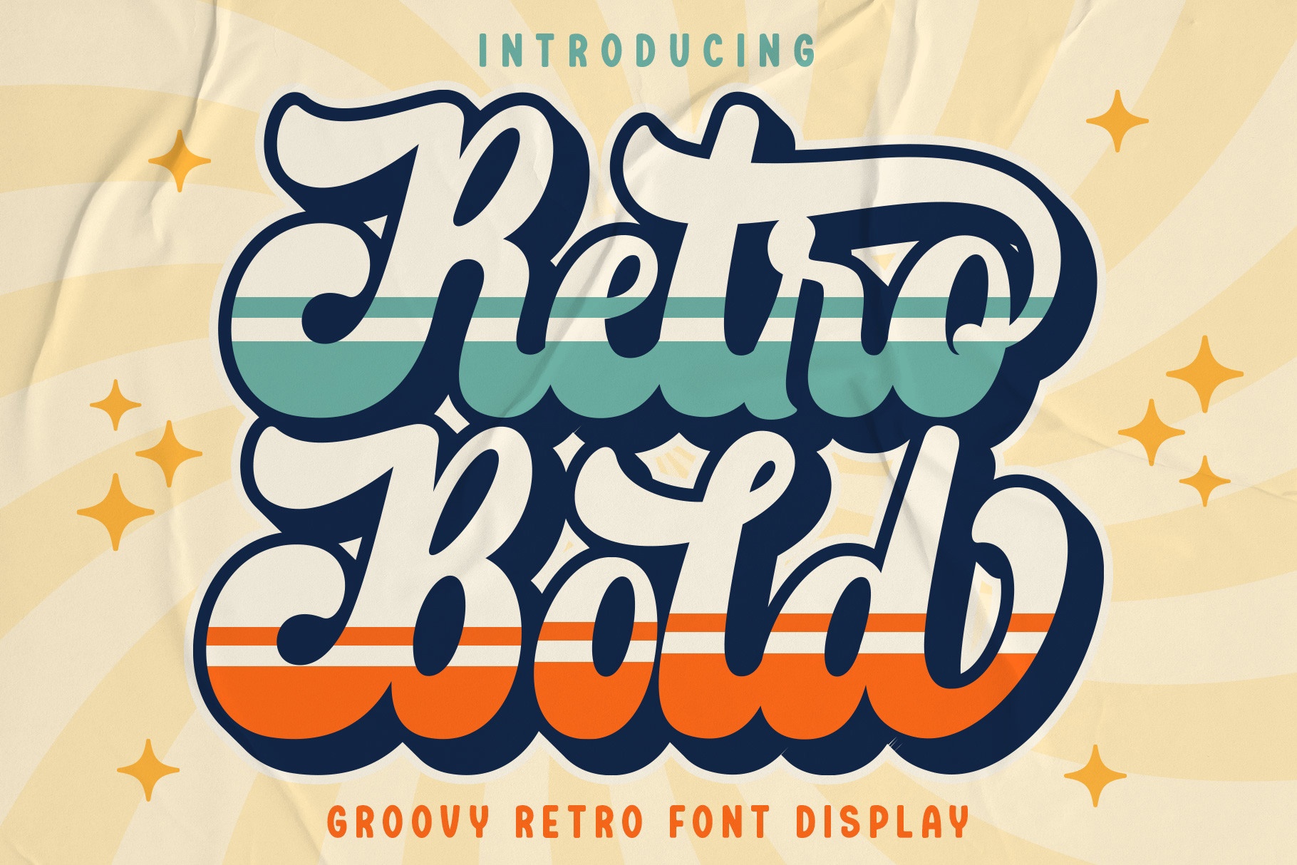 Przykład czcionki Retro Bold