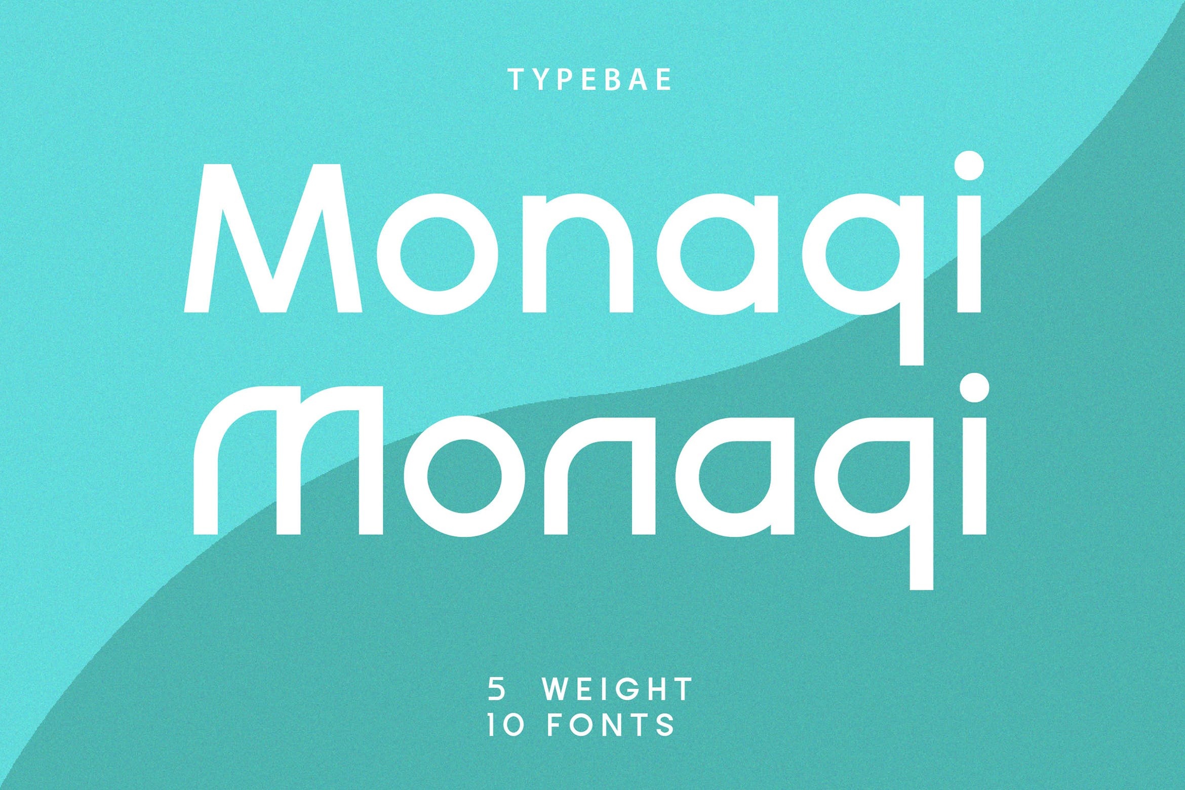 Przykład czcionki Monaqi Italic