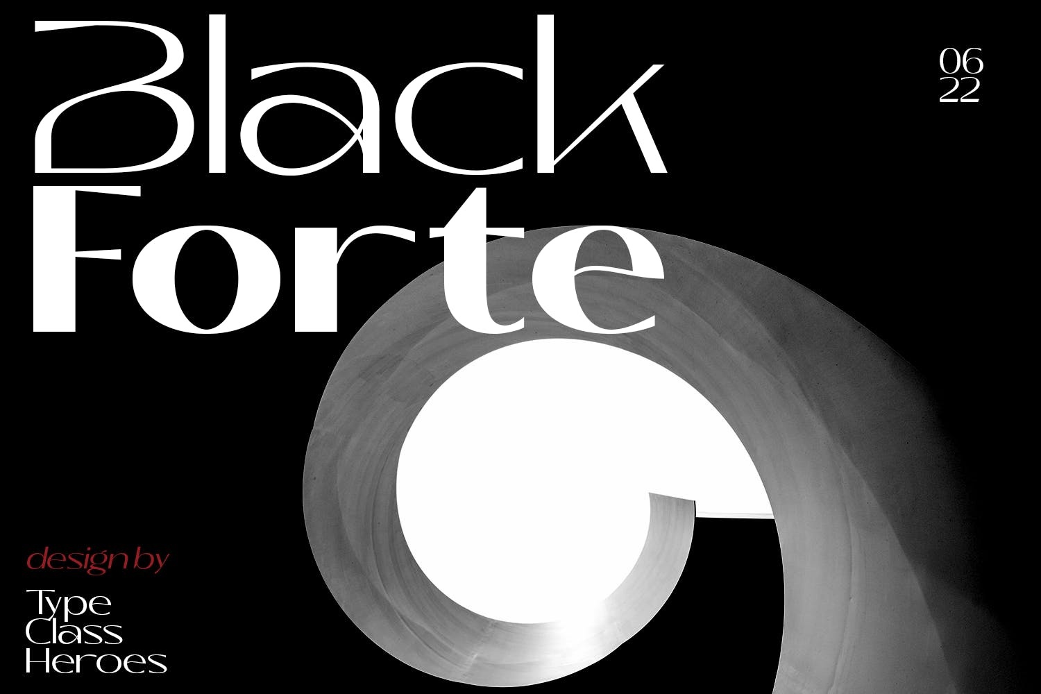 Przykład czcionki Black Forte
