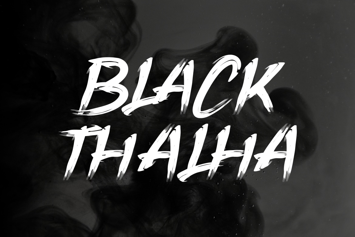 Przykład czcionki Black Thalha
