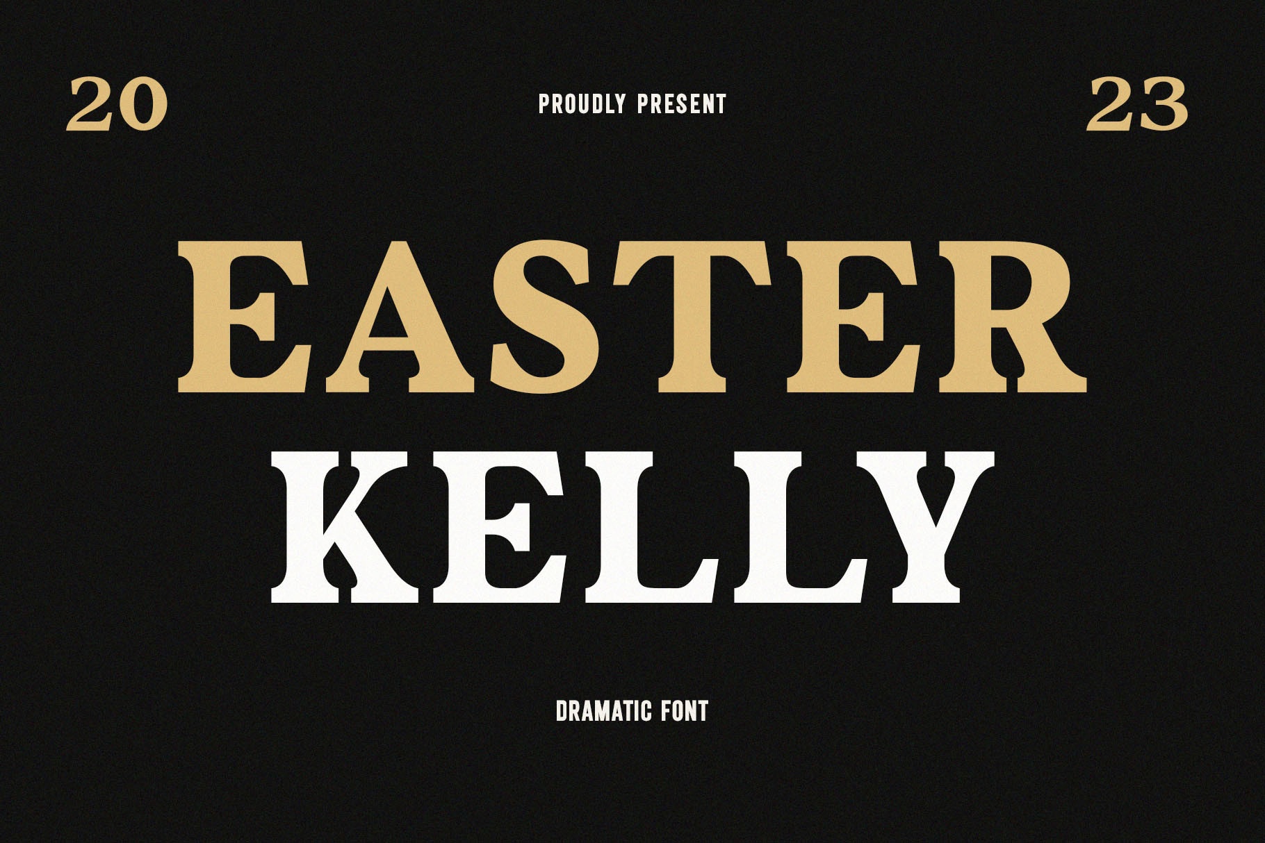 Przykład czcionki Easter Kelly