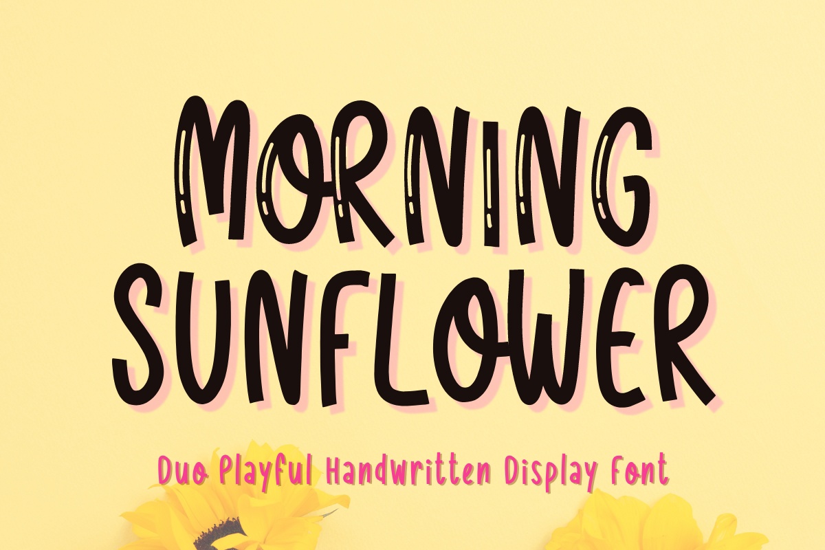 Przykład czcionki Morning Sunflower
