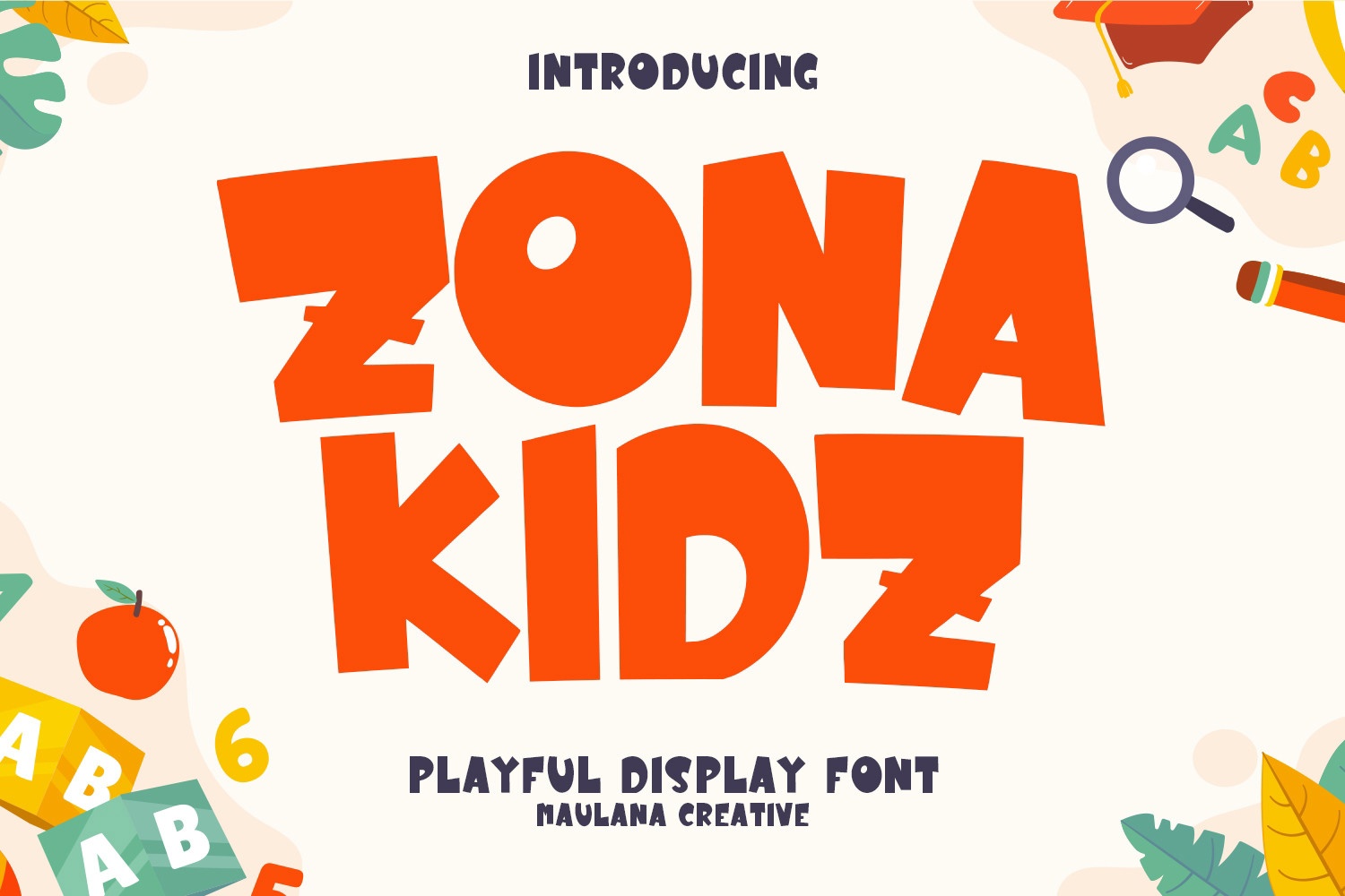 Przykład czcionki Zona Kidz