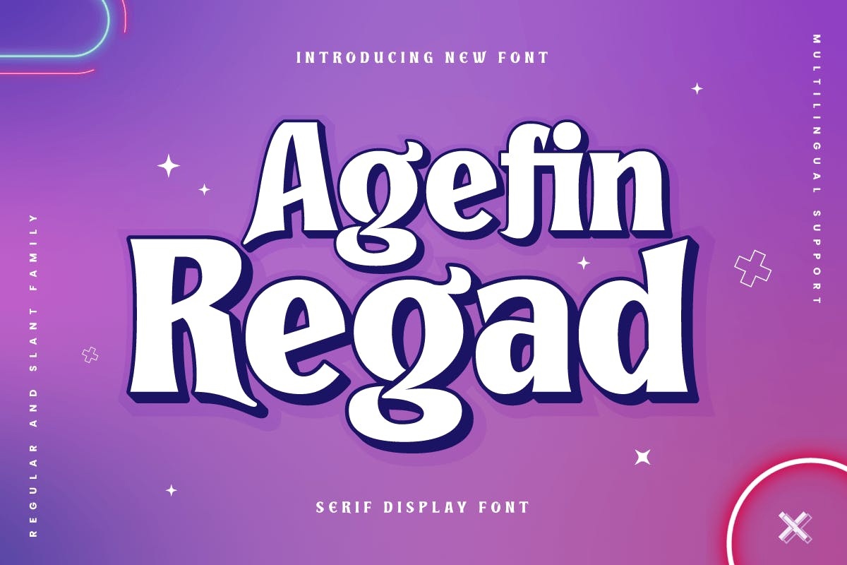 Przykład czcionki Agefin Regad Regular