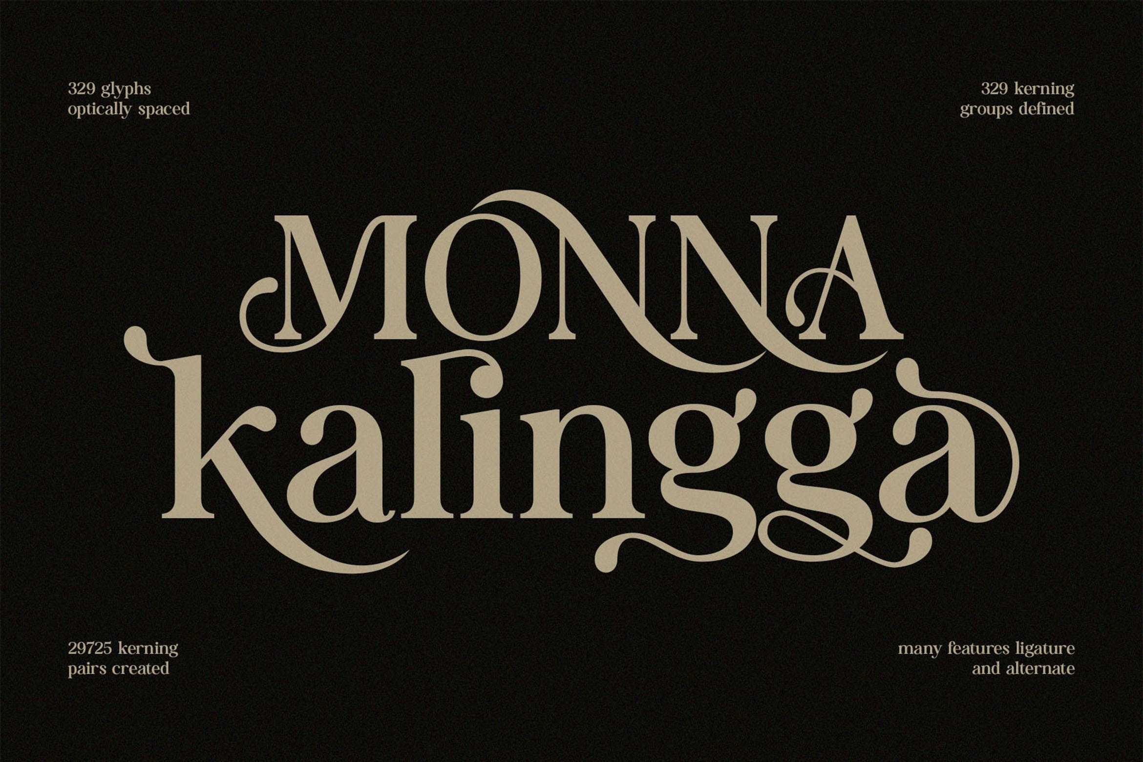 Przykład czcionki Monna Kalingga