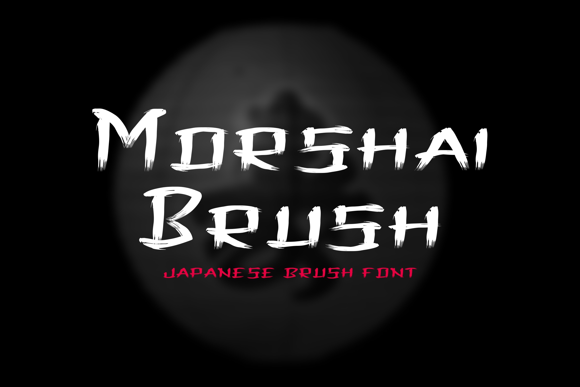 Przykład czcionki Morshai Brush